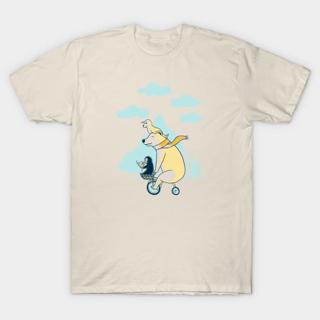 Icy Expedition T-Shirt by monochromefrog